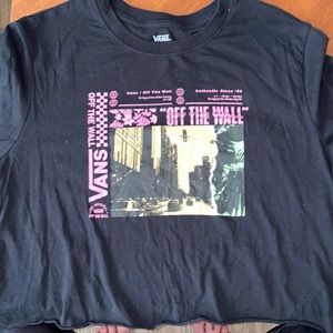 Vans Crop Long Sleeve Graphic T shirt